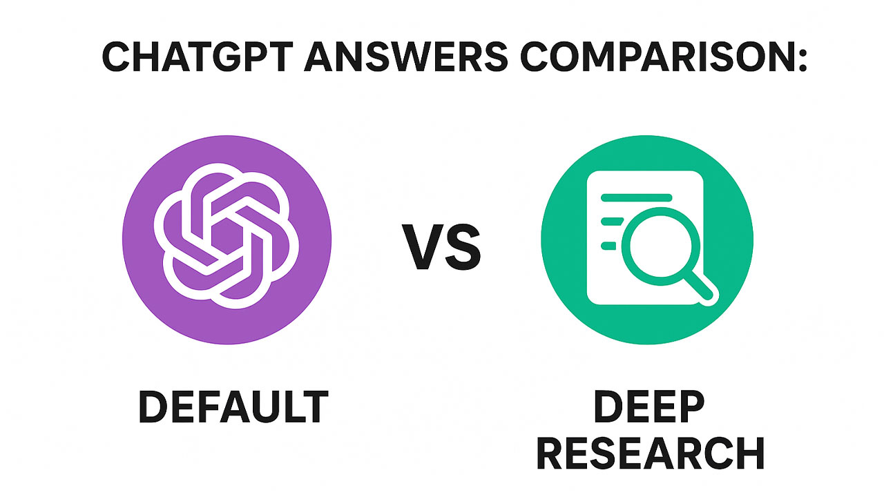 ChatGPT Deep Research vs. Default: Which Mode Gives the Better Answer?
