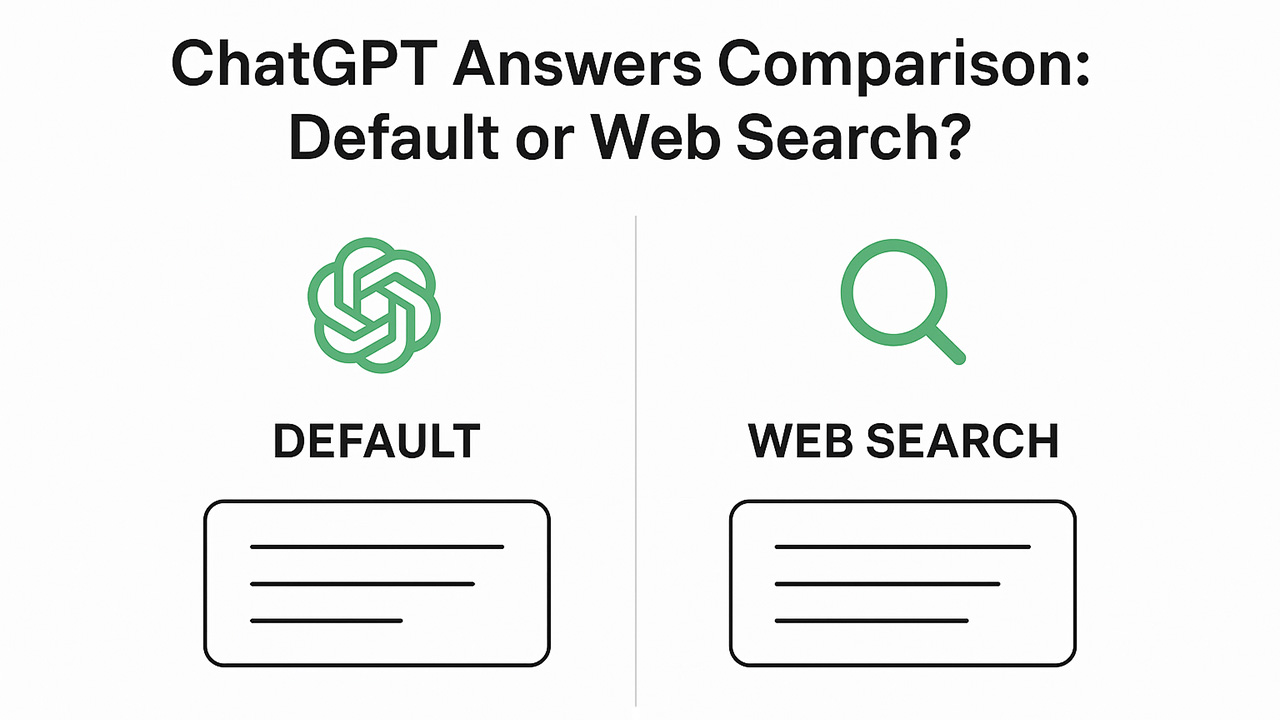 ChatGPT Web Search vs. Default: Which Mode Gives the Better Answer?