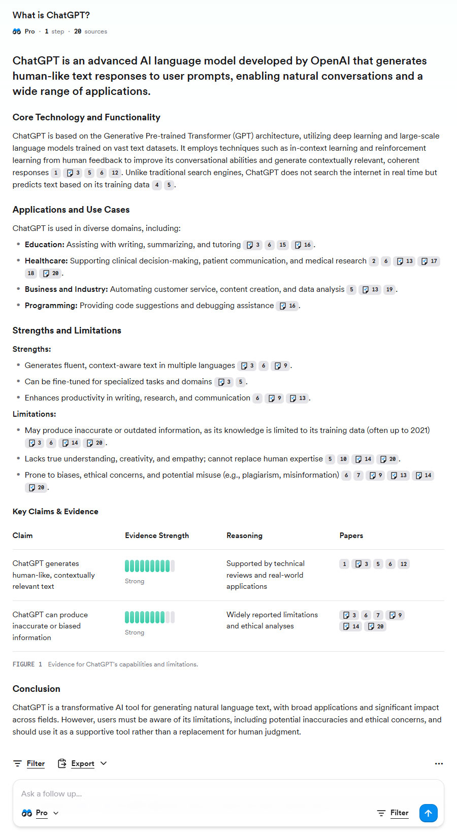 Consensuss answer to the question What is ChatGPT Consensus’s answer to the question “What is ChatGPT?”