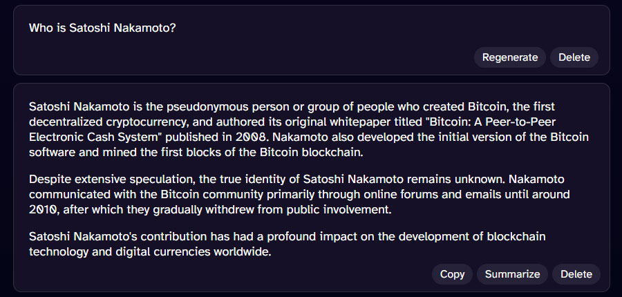 DeepAIs answer to the question Who is Satoshi Nakamoto DeepAI’s answer to the question Who is Satoshi Nakamoto?