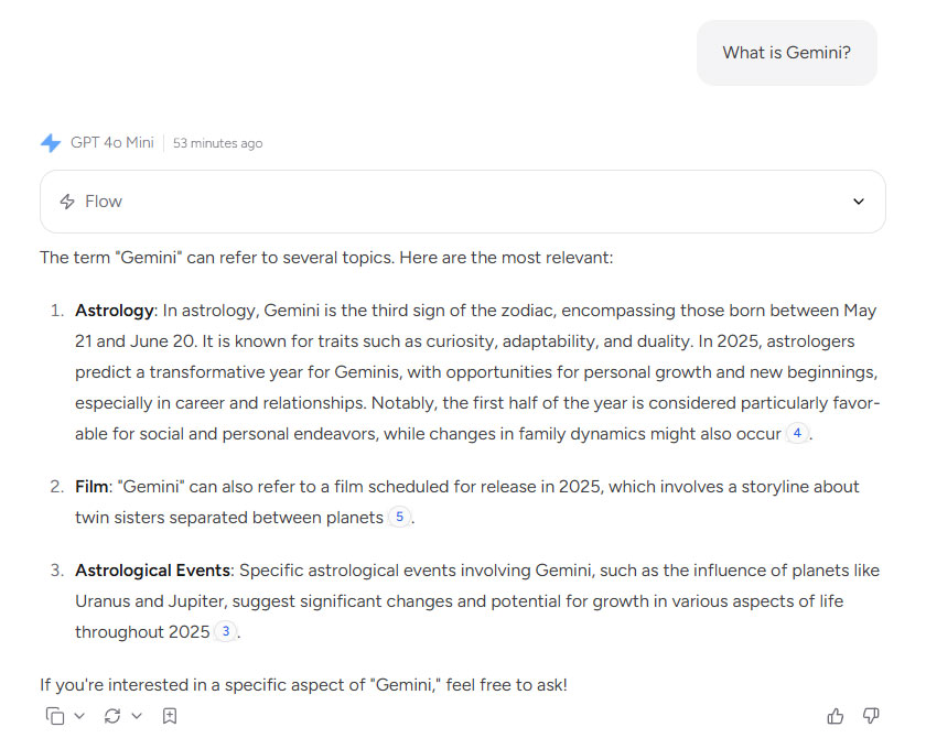 Merlin AIs answer to the question What is Gemini Merlin AI's answer to the question “What is Gemini?”