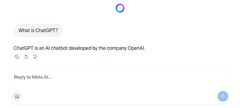 Meta AIs answer to the question What is ChatGPT Meta AI’s answer to the question “What is ChatGPT?”