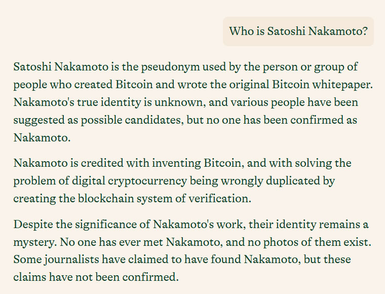 Pis answer to the question Who is Satoshi Nakamoto Pi’s answer to the question Who is Satoshi Nakamoto?
