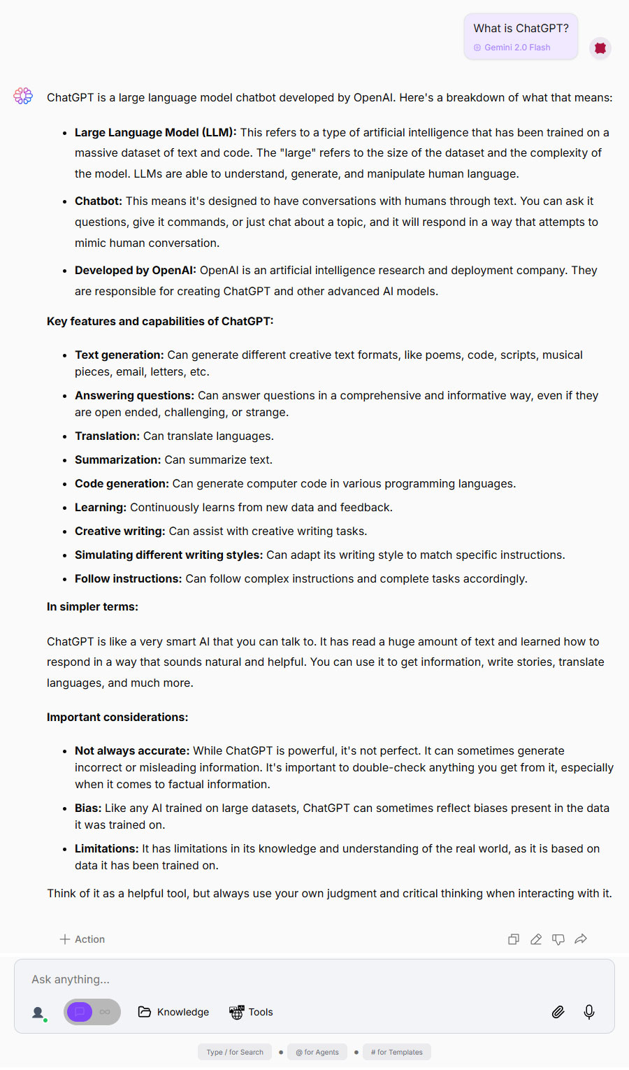 TextCortexs answer to the question What is ChatGPT TextCortex’s answer to the question “What is ChatGPT?”