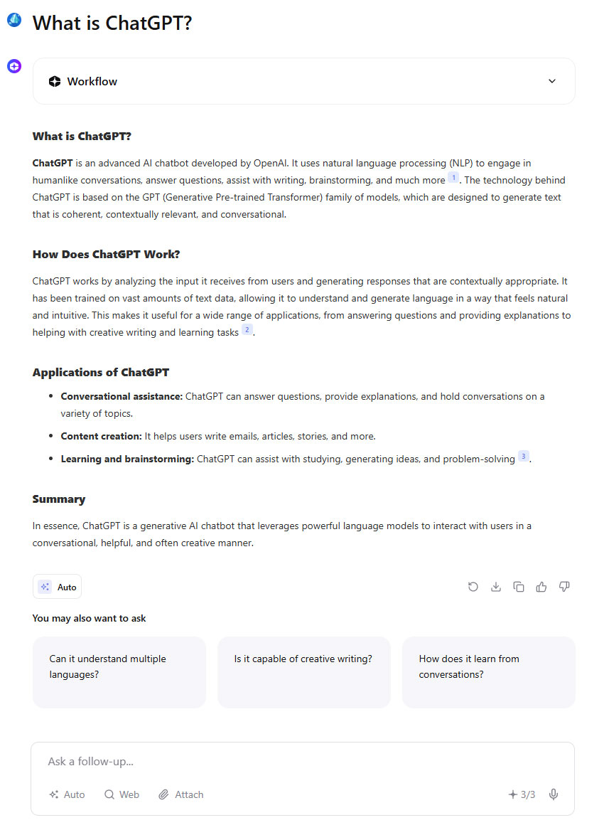 You.coms answer to the question What is ChatGPT You.com’s answer to the question “What is ChatGPT?”